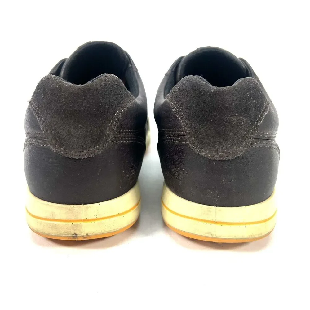 Ecco Mens EUR 44, US 11.5-12 Street Premier Spikeless Golf Shoes Brown Leather